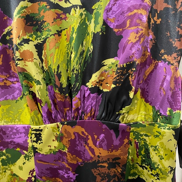 NWT women’s Jones New York dress, floral satin, size 10, pretty. Cocktail - Picture 8 of 13
